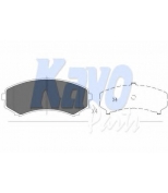 KAVO PARTS - KBP4504 - Колодки тормозные MITSUBISHI PAJERO II/III передние